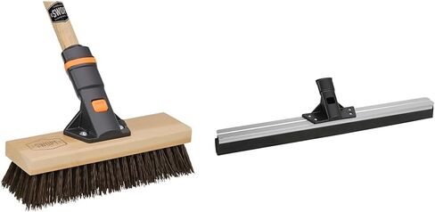 SWOPT 10" Premium Rough Surface Scrub Brush Head — Deck Brush for Rough and Textured Surfaces, Cleaning Head Interchangeable with All SWOPT Cleaning Products for More Efficient Cleaning and Storage in Saudi Arabia