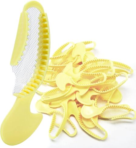 Anterior Bite Registration/Impression Tray, Plastic with Non-Tear mesh, Disposable Rigid Plastic Frame with Strong mesh Netting & Ergonomic Handles, Non-sterile Purple 35/ Bag… in Saudi Arabia