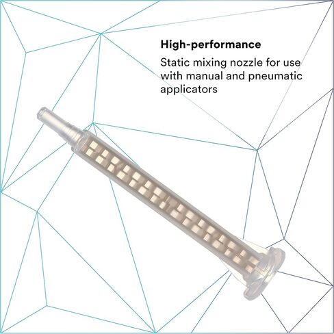3M Static Mixing Nozzle, 38191, Opaque/Gold Color, Cascade Mix/Meter Nozzle, Manual/Pneumatic Applicator Use, 50 mL, 12/Bag in Saudi Arabia