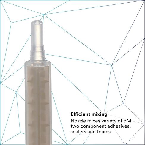 3M Static Mixing Nozzle, 38191, Opaque/Gold Color, Cascade Mix/Meter Nozzle, Manual/Pneumatic Applicator Use, 50 mL, 12/Bag in Saudi Arabia