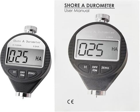 جهاز اختبار صلابة الشاطئ D المحمول 0-100HD من Gain Express مقياس التحمل الرقمي للمطاط والإطارات والبلاستيك والبلاستيك الحراري والأرضيات وكرة البولينج مع شاشة LCD كبيرة in Kuwait