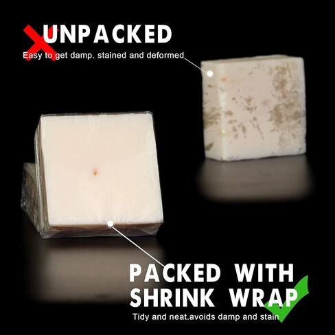 Shrink Wrap Bags,200 Pcs 6x6 Inches Clear PVC Heat Shrink Wrap for Packagaing Soap,Bath Bombs,Candles,Small Gifts, Jars and Homemade DIY Projects in Saudi Arabia