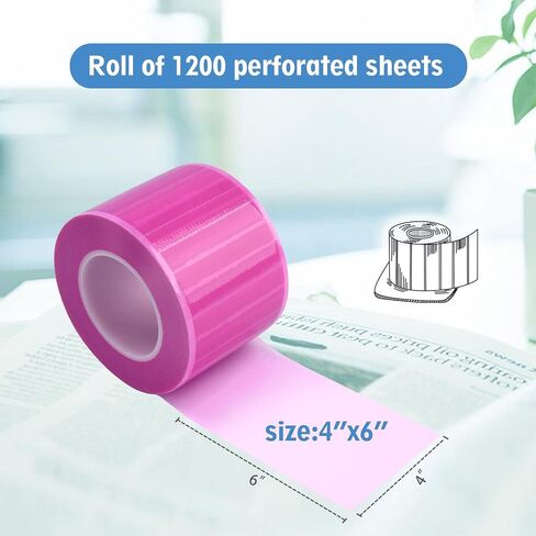 1200 Sheets Blue Dental Barrier Film Roll with Dispenser Box 4" x 6" Disposable Barrier Tape for Dental Clinic Tattoo Beauty Salon 1200 Sheets/Roll 1 Roll in Saudi Arabia