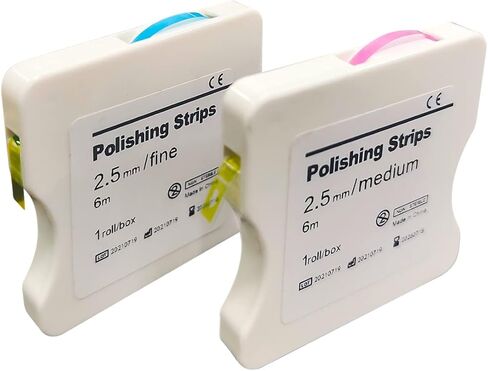 2Box Dental Polishing Strips, 4mm Tooth Interdental Resin Surface Sanding, Teeth Whitening Oral Care, Dental File for Teeth, Dentist Tools in Kuwait