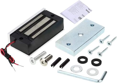 500 كجم 1200 رطل من القفل التجاري الكهرومغناطيسي ذو القوة القابضة 12 فولت، مؤشر LED عند إغلاق خيارات NO/NC، لباب واحد متأرجح للخارج in Kuwait