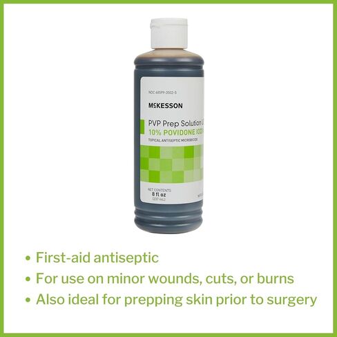 McKesson PVP Prep Solution USP, 10% Povidone-Iodine, 8 oz, 1 Count in Saudi Arabia