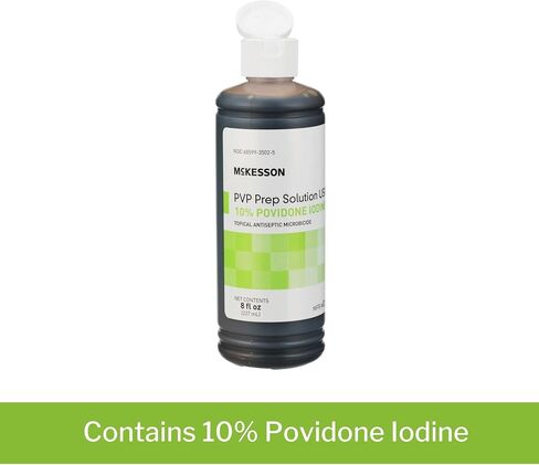 McKesson PVP Prep Solution USP, 10% Povidone-Iodine, 8 oz, 1 Count in Saudi Arabia