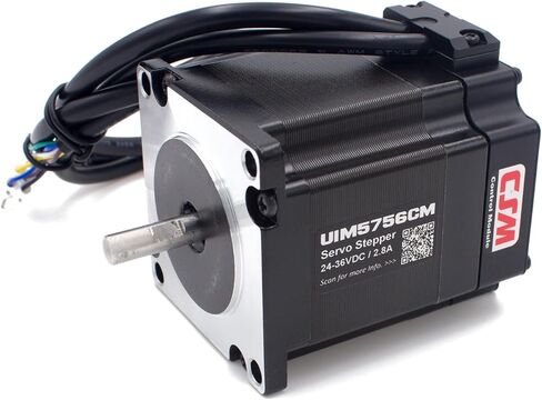 Nema 23 57mm Stepper Motor, Integrated Servo System Smart Stepper Motor with Encoder, Driver & Motion Controller, 3000RPM 0.4-4A 24-36VDC in Saudi Arabia