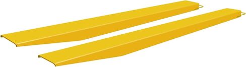 وصلة شوكة البليت من BestEquip بطول 84 بوصة وعرض 4.5 بوصة، ملحقات شوكة فولاذية شديدة التحمل للرافعات الشوكية، زوج واحد من امتداد رافعة شوكية، أصفر in Kuwait