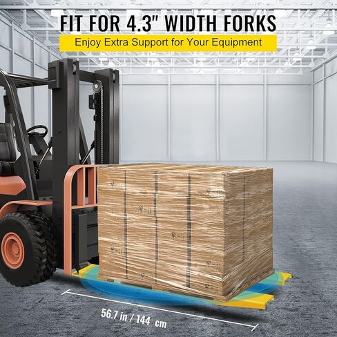وصلة شوكة البليت من BestEquip بطول 84 بوصة وعرض 4.5 بوصة، ملحقات شوكة فولاذية شديدة التحمل للرافعات الشوكية، زوج واحد من امتداد رافعة شوكية، أصفر in Kuwait