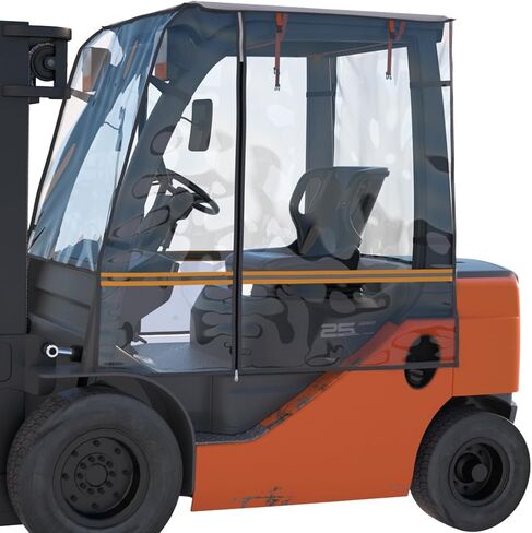 Upgrated Forklift Cover,Can Be Rolled Up On All Sides,Forklift Cover for Rain Up to 6000LB,EVA&600D Oxford Cloth,Forklift Cover Waterproof All Weather Protection,57" L x 47" W x 52.9" H in Saudi Arabia