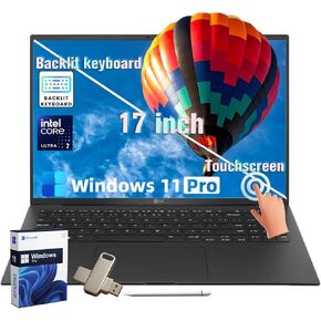 LG Gram 2025 Laptop for Business - 17.3'' WQXGA Touchscreen, Anti-Glare, Intel Ultra 7 Series 2, Windows 11 Pro, Copilot+ PC, Intel Arc Graphics, Wi-Fi 7, 23.5-Hour Batter Life (32GB DDR5X | 4TB SSD) in Kuwait