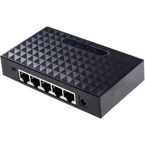 HOMSFOU 100m Port Mbps Ethernet High-Speed LAN Splitter for Desktop Networking Energy Efficient Auto-Sensing Ports Compatible Mbps Devices in Kuwait