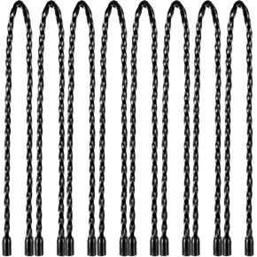 8 Pcs 12 Inch Gear Ties, Reusable Steel-Core Silicone Cable Twist Ties, Bendable Holder Strap for Indoor and Outdoor, Black in Kuwait