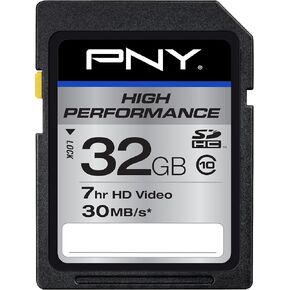 PNY High Performance 32GB Class 10 SDHC Card (P-SDH32G10H-GE) in Kuwait