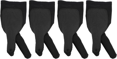 Zjchao Artist Drawing Glove 4 Pack 3 Layer Two Finger Smooth Completible Digital Art Digital Dloves للرسم والرسم (S) in Saudi Arabia