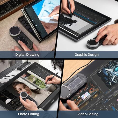 Huion Kamvas 13 (Gen 3) رسم قرص مع الشاشة ، قرص فني كامل 13.3 بوصة مع زجاج مضاد للفروخ ، 99 ٪ SRGB ، 16384 ضغط ، لوحة مفاتيح مفاتيح عن بعد ، DIAL DIAL للكمبيوتر الشخصي ، Android ، Black ، Black in Saudi Arabia