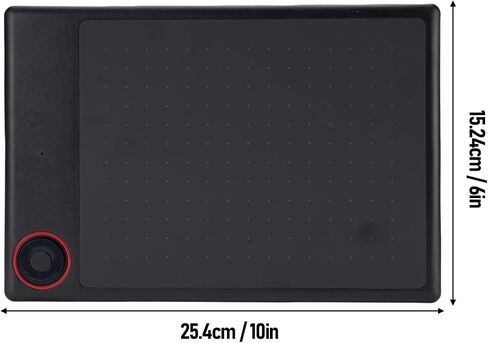 Graphics Drawing Tablet, 10x6 Inch Digital Art Tablet, Large Area Graphics Drawing Tool with 8192 Levels Pressure Pen with Wide Software Compatibility, Plug and Play in Saudi Arabia