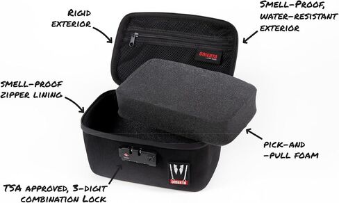 Dime Bags Smell-proof Soldier Lock Box | Hard Case With Combination Lock (6 Inch) in Saudi Arabia