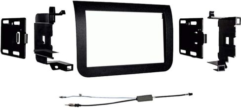 حزمة Metra Audio Audio Audio متوافقة مع 2014-2018 RAM Promaster 99-6518B Mount Mount Bracket Painted Matte Black مع محول HA-40EU55 in Saudi Arabia