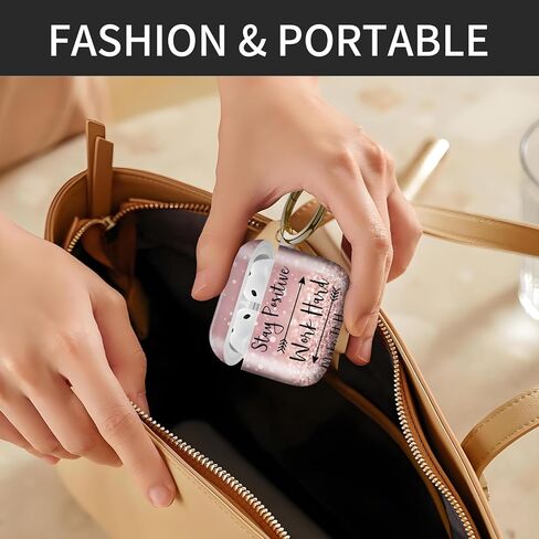 Cute Case Cover Compatible with AirPod 4th Generation 2024, Shockproof for Women & Girls with Cute Golden Round Buckle – Protective, Anti-Drop Design(Green Daisy Flowers) in Kuwait