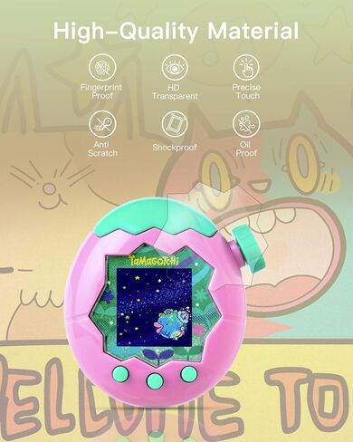 واقي شاشة 4 عبوات لـ Tamagotchi Paradise ، تغطية كاملة TPU Clear Film ، فيلم ناعم خدش عالي الدقة. in Saudi Arabia