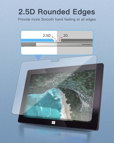 واقي شاشة 2 حزمة ل Fusion5 Fwin232 Plus / 232 Pro N5 Tablet 10.1 بوصة ، صلابة 9H صلبة مضادة للخلع ، خالية من الفقاعات ، وضوح عالية الدقة ، سهولة التثبيت in Saudi Arabia