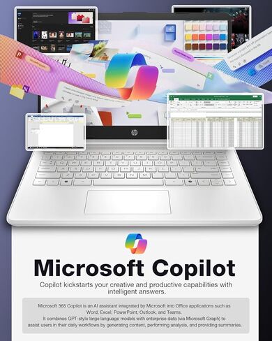 HP 14 "كمبيوتر محمول للأعمال التجارية والطالب-HD Thin and Light Labstop • Intel 4-Core N150 • Windows 11 Pro in Kuwait