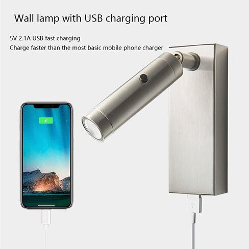 مصابيح الجدار ، أضواء الجدار القراءة أضواء القوس ضوء القوس مع شحن الهاتف المحمول USB in Saudi Arabia