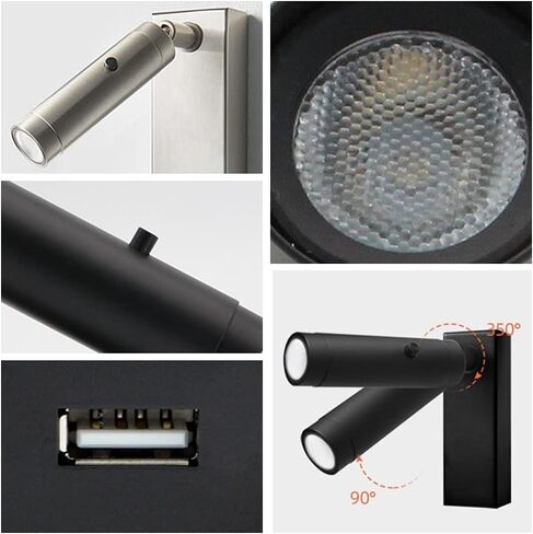 مصابيح الجدار ، أضواء الجدار القراءة أضواء القوس ضوء القوس مع شحن الهاتف المحمول USB in Saudi Arabia