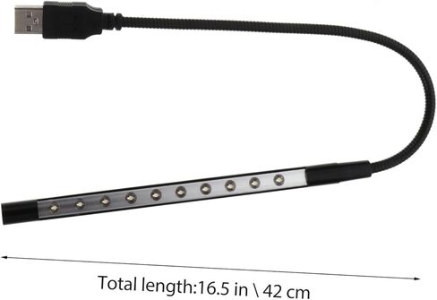 HOMSFOU 2PCS USB LED قراءة ضوء حماية العين NIGHT LAMP LED LED ضوء قراءة السفر ودراسة لون عشوائي in Kuwait