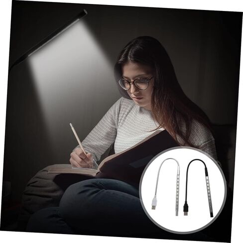 HOMSFOU 2PCS USB LED قراءة ضوء حماية العين NIGHT LAMP LED LED ضوء قراءة السفر ودراسة لون عشوائي in Kuwait