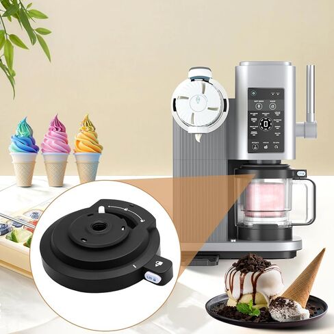 غطاء بديلة غطاء غطاء الوعاء الخارجي متوافق مع دوامة النينجا بواسطة Creami NC700 NC701 NC701C صانعي الآيس كريم ، استبدال جزء المزلاج لغطاء النينجا Swirl Soft ، BPA ، ABS ، أسود ، أسود in Saudi Arabia