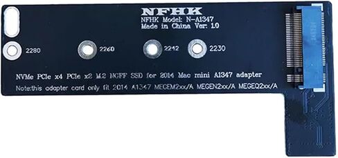 M.2 SSD TO M1NI 2014 أواخر A1347 MEGEN2 MEGEM2 MEGEQ2 بطاقة محول in Saudi Arabia