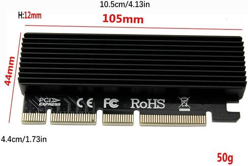 3in1 Adapter Card Heat Sink Sticker Screwdriver NVME PCIE NGFF M.2 SSD for Windows7/ 8/10 / for Linux Parts New in Saudi Arabia