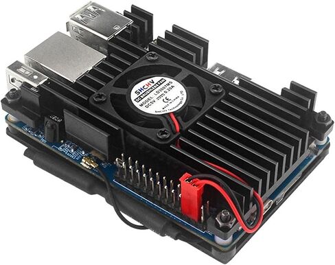 Aluminum Cover Case with Cooling Fan Active Passive Cooling Radiator Heatsink Metal Shell for Orange Pi 3 LTS in Saudi Arabia