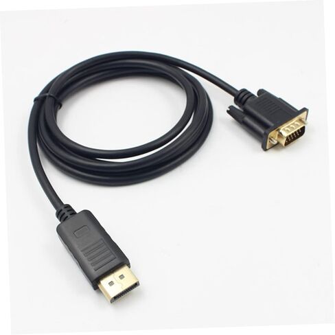 Gatuida DisplayPort to VGA Cable Gold Connector Cord Cord Corn in Kuwait