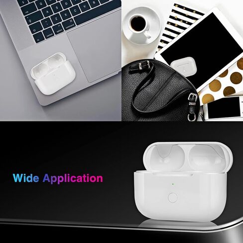 Wireless Charging Case Replacement Compatible with AirPods Pro 1st & 2nd Generation, Charger Case with Sync Button, Lightnting Charging Port in Saudi Arabia