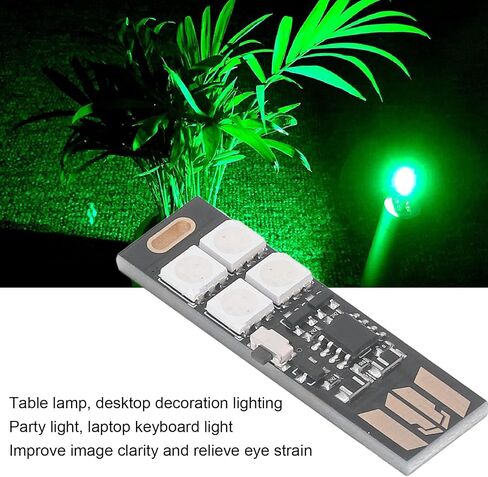 5Pcs Super Mini USB Light Thin Ultra Slim Multi Color Changing 7 Colors RGB Night 4 LED TV Backlight Kit Table Lamp DC5V for Table Desk Decor in Saudi Arabia