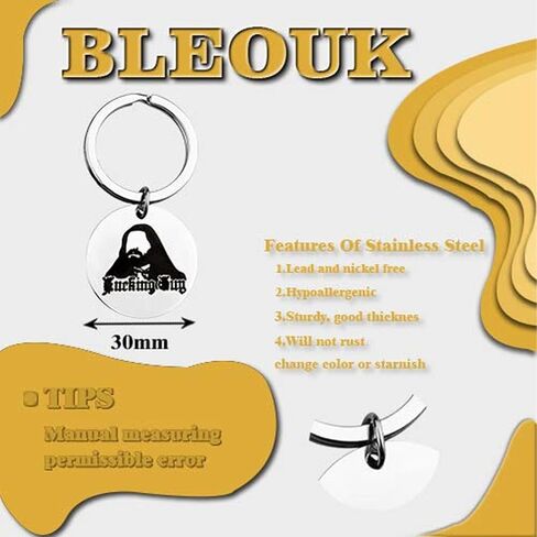 BLEOUK Vampi TV Show Lover Gift Nando Fucking Guy Keychain in Saudi Arabia