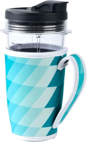 1 حزمة كأس النيوبرين متوافق فقط مع Ninja Bn751 （24oz -710ml） خلاط كأس مضاد للمنزل للمنزل in Saudi Arabia