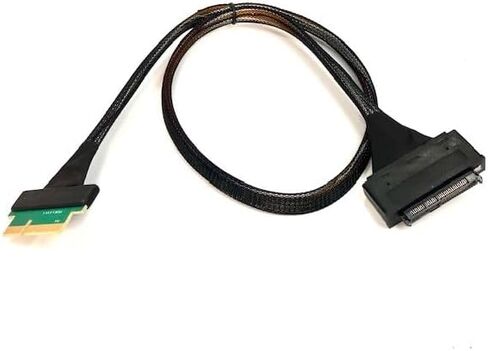 PCIE 5.0 x4 إلى U.2 SFF-8639 NVME SSD 700MM كابل in Saudi Arabia