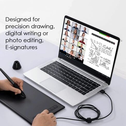 أقراص رسومات رسم أقراص رقمية 8 × 5 بوصات قرص رقمي لرسم قلم PW100 الخالي من البطارية in Saudi Arabia