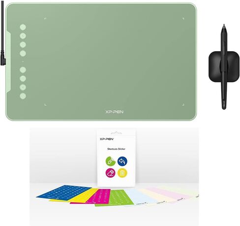 XPPen Deco 01 V3 Drawing Tablet 10x6.25 Graphics Tablet with 16384 Levels Pressure XPPen Shortcuts Stickers for XPPen Drawing Pen Tablets and Pen Displays in Saudi Arabia