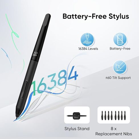XPPen Deco 01 V3 Drawing Tablet 10x6.25 Graphics Tablet with 16384 Levels Pressure XPPen Shortcuts Stickers for XPPen Drawing Pen Tablets and Pen Displays in Saudi Arabia