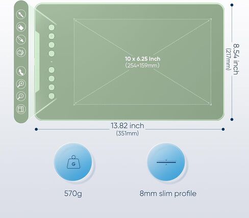 XPPen Deco 01 V3 Drawing Tablet 10x6.25 Graphics Tablet with 16384 Levels Pressure XPPen Shortcuts Stickers for XPPen Drawing Pen Tablets and Pen Displays in Saudi Arabia