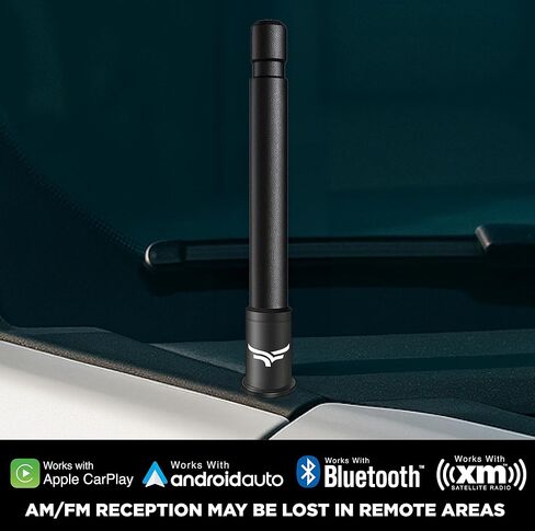 EcoAuto Short Truck Antenna Replacement for Ford F150 Super Duty Ford Raptor & Bronco & Dodge Ram 1500 F150 Accessories - Raptor Accessories - Anti-Theft Design - Antenna for Truck - (8 Inch) in Kuwait