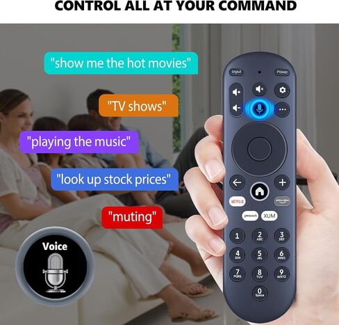 PZL استبدال الصوت التحكم عن بُعد فقط مناسبة للعنصر Xumo Stream Box E500AC65C in Saudi Arabia