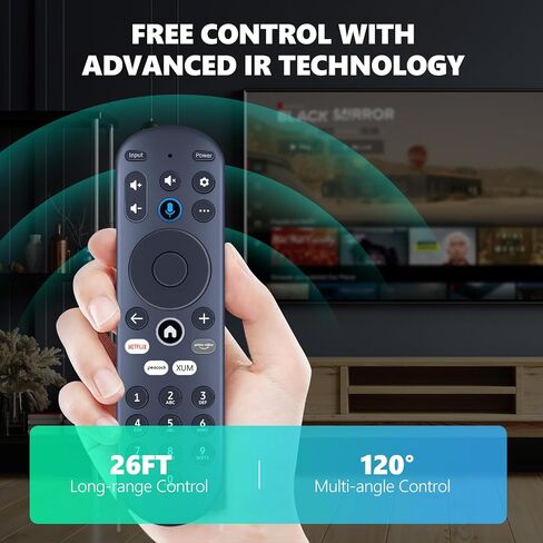 PZL استبدال الصوت التحكم عن بُعد فقط مناسبة للعنصر Xumo Stream Box E500AC65C in Saudi Arabia