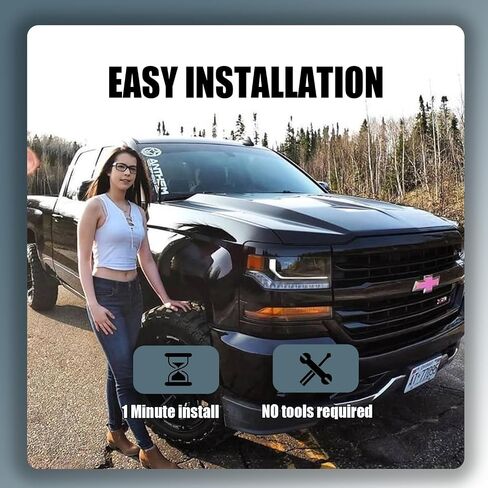 Bullet Antenna Compatible with Ford F150 Raptor 2009-2025 & Ford Bronco, Optimized FM/AM Reception | 50 Cal Antenna | Car Wash Proof | Silver in Saudi Arabia